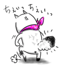 cat scarf sticker #5879484