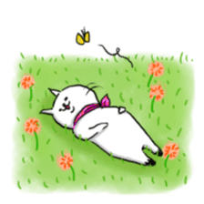 cat scarf sticker #5879488