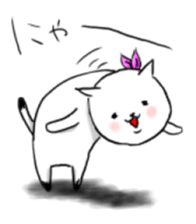 cat scarf sticker #5879489