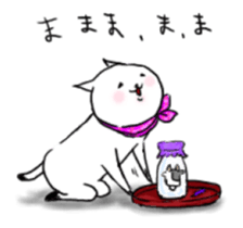 cat scarf sticker #5879491