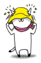 cat scarf sticker #5879504