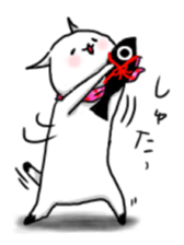 cat scarf sticker #5879506