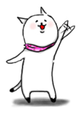 cat scarf sticker #5879511