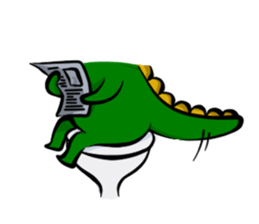 Crocodile's life sticker #5879851