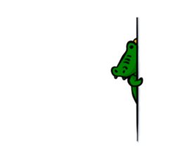 Crocodile's life sticker #5879868