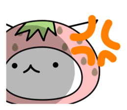 The hands of the cat Strawberry version sticker #5881115