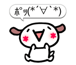 Happy Japanese Emoticon's Dog MOJIMOJI sticker #5881540