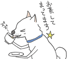 Late Cat and Waiting in vain Dog sticker #5881788