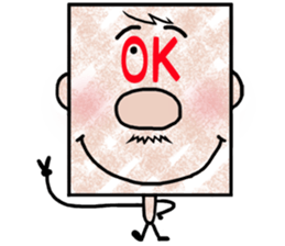 Square - Ossan - English ver. - sticker #5883112