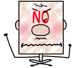 Square - Ossan - English ver. - sticker #5883115