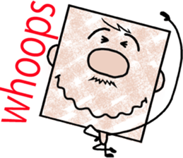 Square - Ossan - English ver. - sticker #5883118