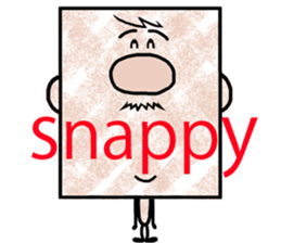 Square - Ossan - English ver. - sticker #5883119