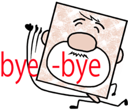 Square - Ossan - English ver. - sticker #5883120