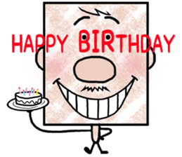 Square - Ossan - English ver. - sticker #5883121