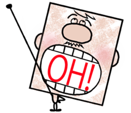 Square - Ossan - English ver. - sticker #5883122