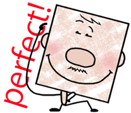 Square - Ossan - English ver. - sticker #5883129