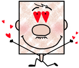 Square - Ossan - English ver. - sticker #5883132