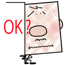 Square - Ossan - English ver. - sticker #5883144