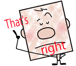 Square - Ossan - English ver. - sticker #5883145