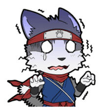 Ninja Cat HACHIWARE! sticker #5883284