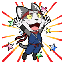 Ninja Cat HACHIWARE! sticker #5883302