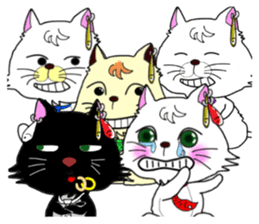 Mischievous brothers (cat) sticker #5884352