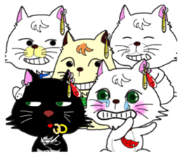 Mischievous brothers (cat) sticker #5884352
