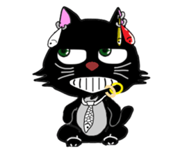 Mischievous brothers (cat) sticker #5884356