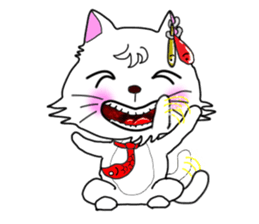 Mischievous brothers (cat) sticker #5884367