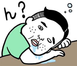 Ugly but charming man. sticker #5885412