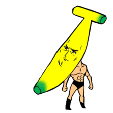 Banana wrestler sticker #5885536