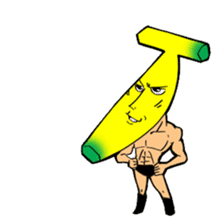 Banana wrestler sticker #5885540