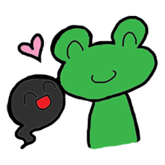 Frog&tadpole Sticker