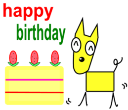 Happy Dog!! sticker #5886069