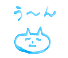 CAT (blue paint) sticker #5886916
