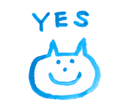 CAT (blue paint) sticker #5886937