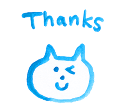 CAT (blue paint) sticker #5886942