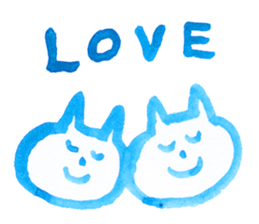 CAT (blue paint) sticker #5886951