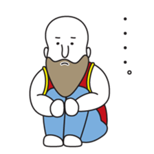 Bald Beard Uncle sticker #5887171