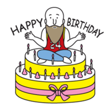 Bald Beard Uncle sticker #5887191