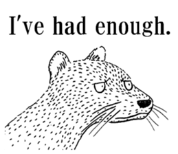 Refusing in Animal's State(English) sticker #5887479