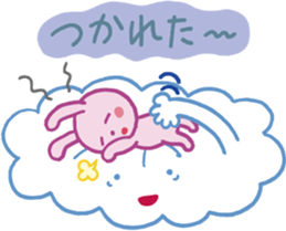 Story of rabbit and cloud sticker #5888007