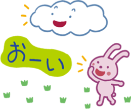 Story of rabbit and cloud sticker #5888024