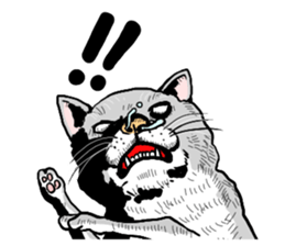 well speak cat tosa ben sticker #5888196