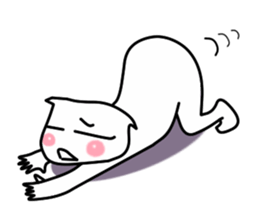 Funny white bobbed hair Vol.2 sticker #5888595