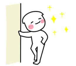 Funny white bobbed hair Vol.2 sticker #5888609