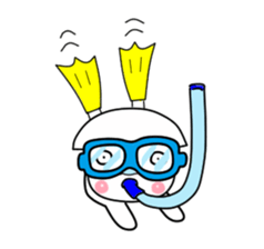 Funny white bobbed hair Vol.2 sticker #5888614