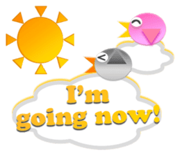 Little birds colorful stickers sticker #5888793