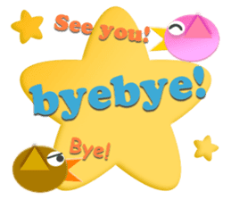 Little birds colorful stickers sticker #5888798