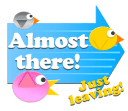 Little birds colorful stickers sticker #5888806